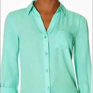 The Limited Ashton Blouse Mint Green